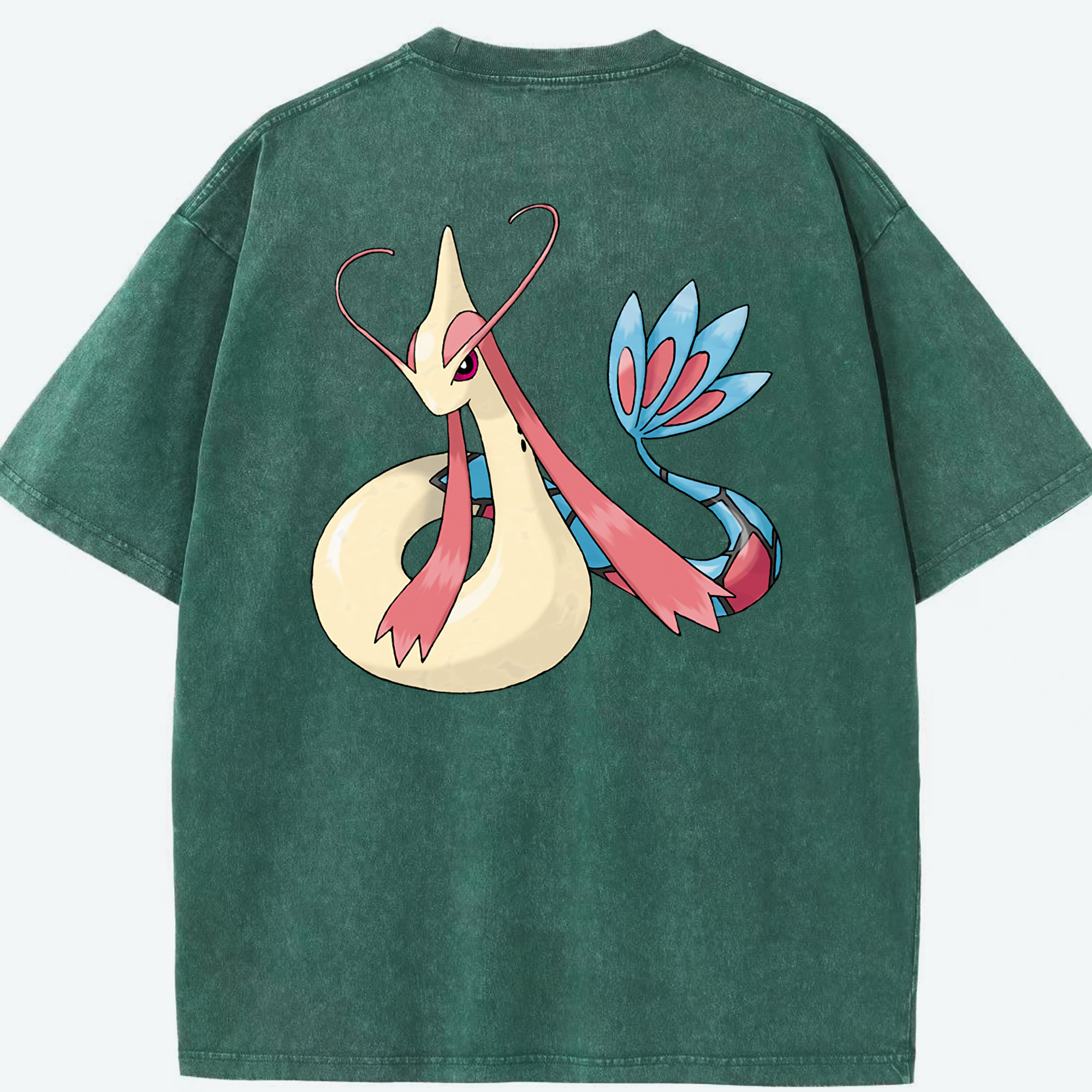 （画像用） ポケットモンスター Pokémon 綿100% ヴィンテージ風 半袖Tシャツ（背面プリント）